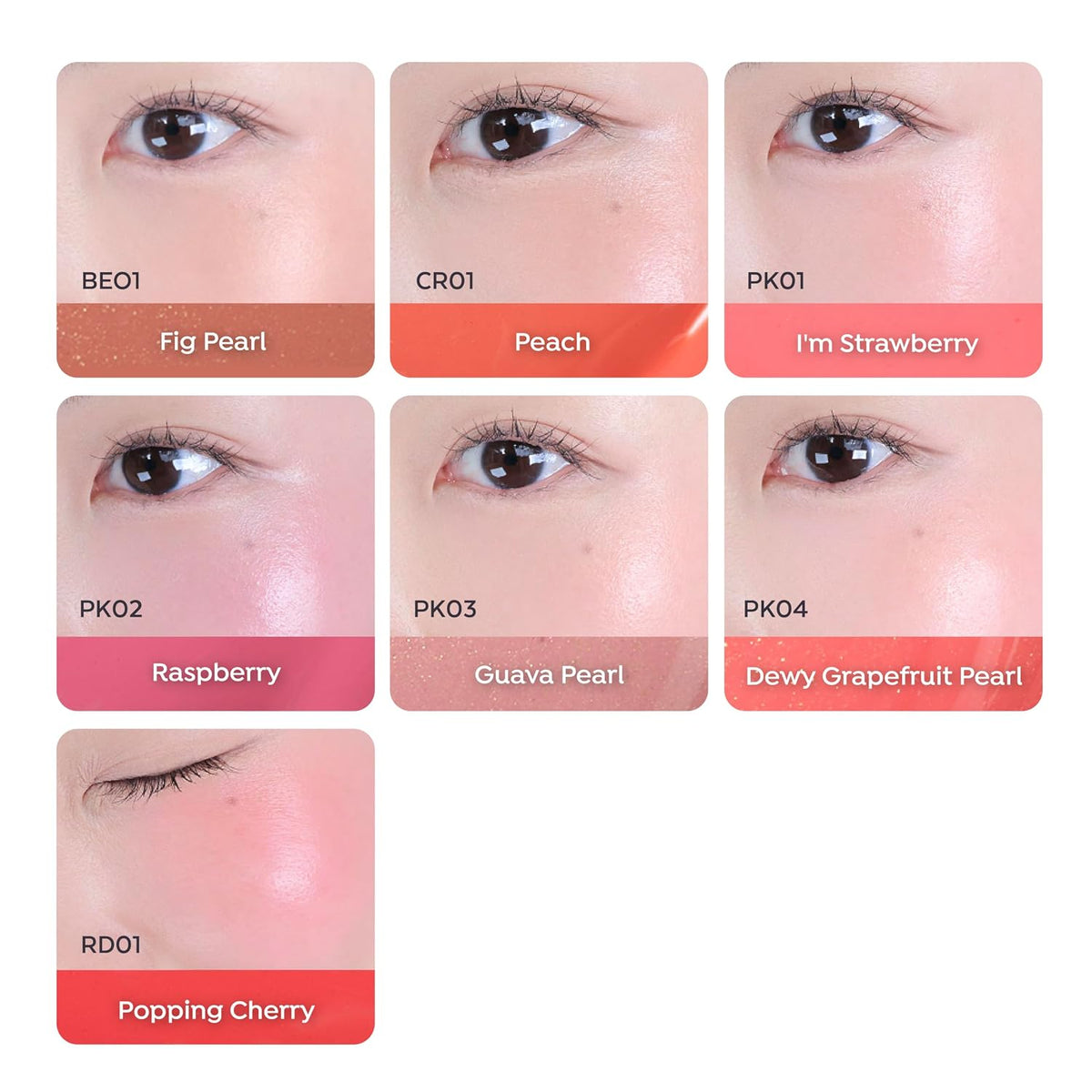 Juicy-Pang Water Blusher for Hydrated Dewy Color, BE01