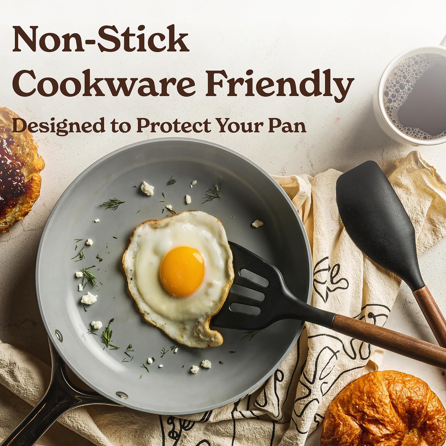 Silicone Kitchen Utensils Set & Holder: Cooking Utensils Set - Kitchen Essentials for New Home & 1st Apartment