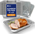 Aluminum Pans with Lids 9x13 (20 Pack) Disposable Tin Foil Trays