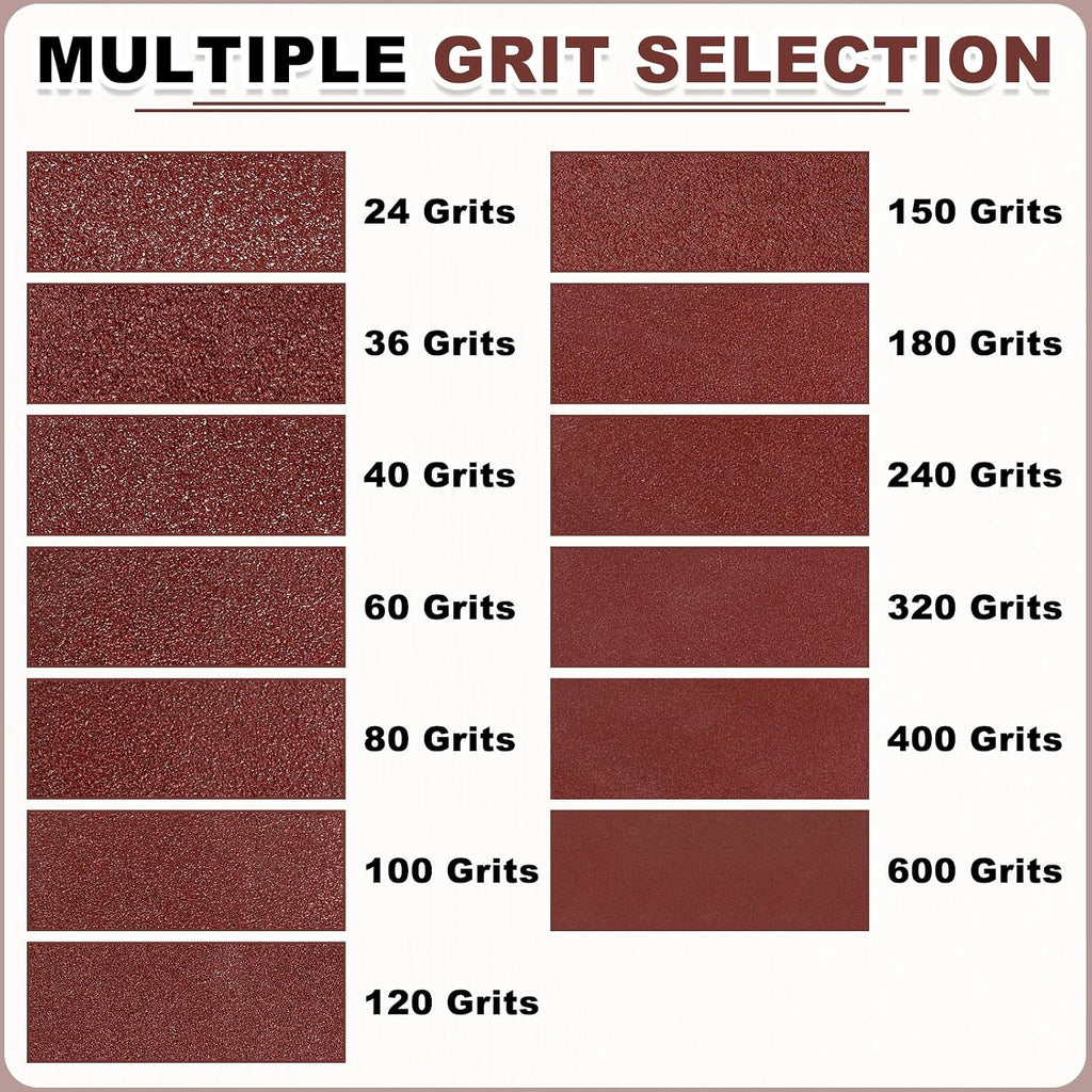 HARFINGTON 6 x 89 Inch Sanding Belts, 10 Pcs 320 Grits Aluminum Oxide