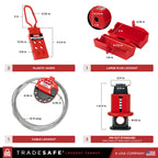 Lockout Tagout Kit, Loto Tool Kit, 85 Lock Out Tag Out Devices