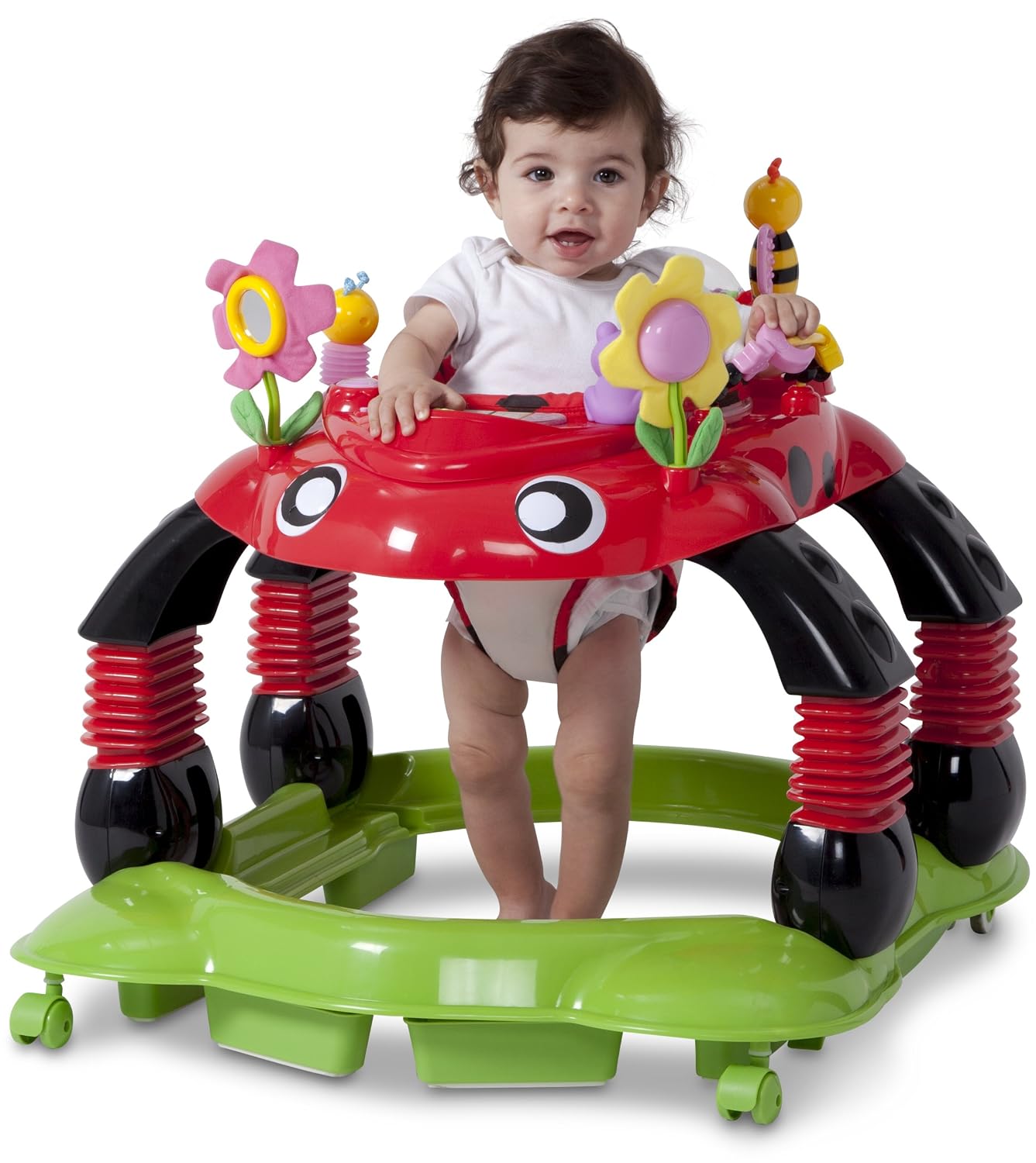 Lil Play Station 4-in-1 Activity Walker - Rocker, Activity Center, Bouncer, Walker - Adjustable Seat Height - Fun