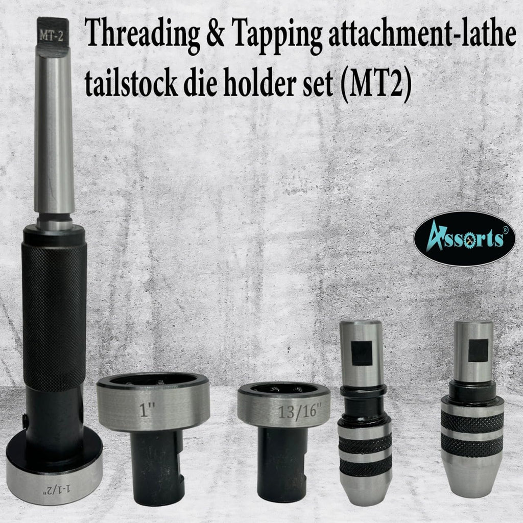 Threading & Tapping attachment-lathe tailstock die holder set (MT2)