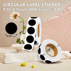 3/4" Dot Stickers Round Sticker, 4 Rolls 4000PCS Circle Stickers