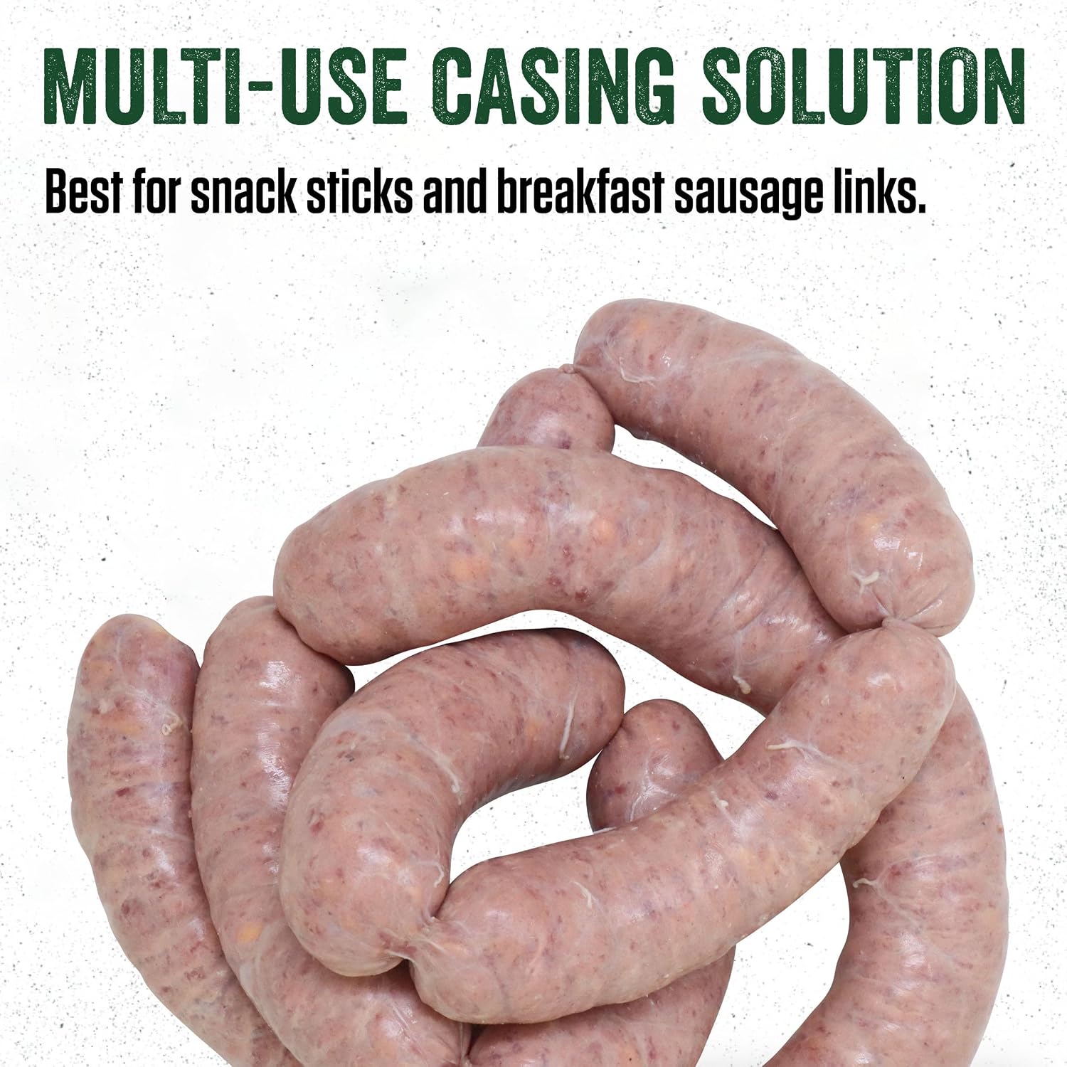 Products Natural Sheep Casings, 19–21mm Edible Sausage Casings for Snack Sticks, Hot Dogs, Breakfast Sausage
