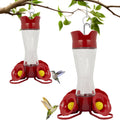 Glass Hummingbird Feeders for Outdoors, 8 oz Nectar Capacity