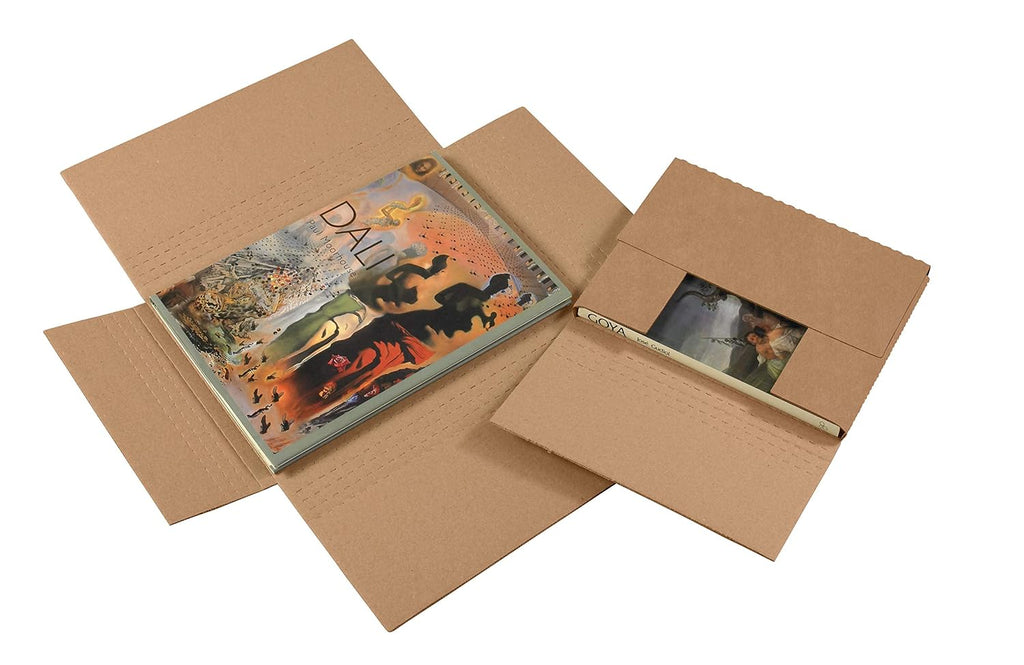 BFM18182BFK Corrugated Cardboard Easy-Fold Mailers, 18 x 18 x 2 Inches, Fold Over Mailers, Adjustable Die-Cut