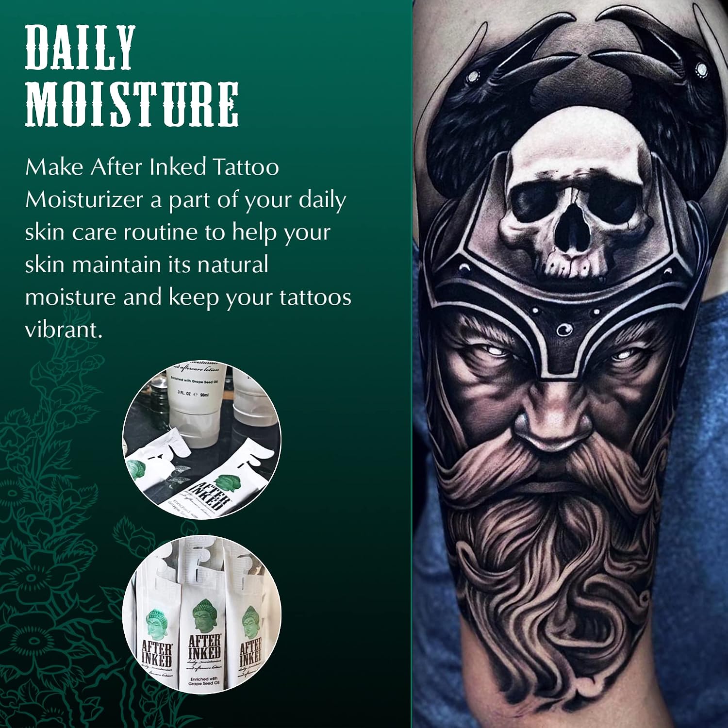 Tattoo Aftercare Lotion & Moisturizer, Balm, 7ml (50-Pack)