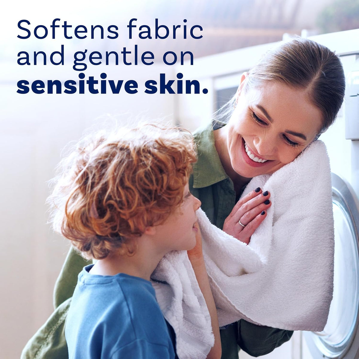 Free & Gentle Liquid Fabric Softener, 111 fl oz, 150 Loads, Hypoallergenic, Sensitive Skin Friendly Fabric