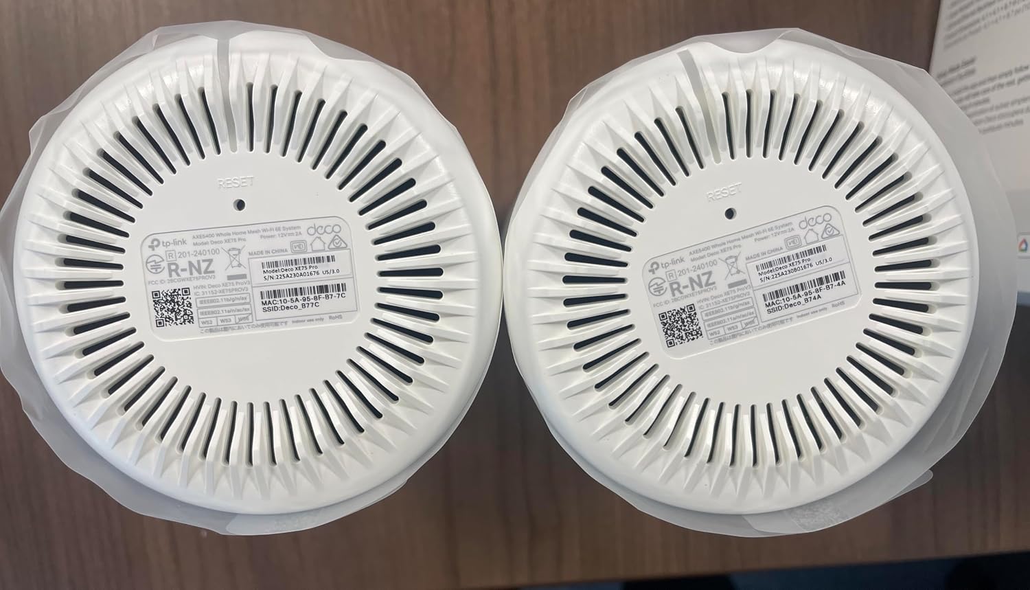 Deco XE75 Pro AXE5400 Tri-Band WiFi 6E Mesh System (2-Pack) | One 2.5 Gbps WAN/LAN Port, two 1 Gbps LAN Ports, Covers