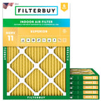 24.5x31.5x1 Air Filter MERV 11 Pet & Allergy Defense (6-Pack)