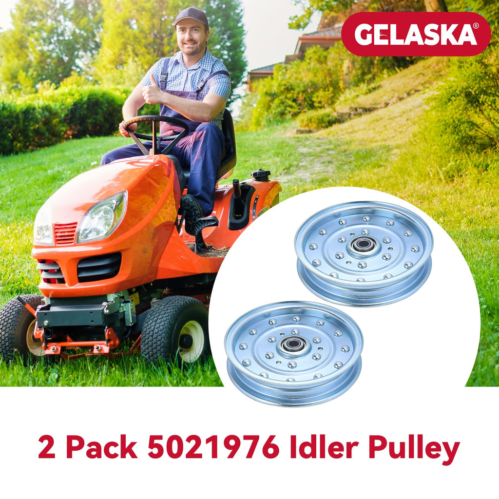 GELASKA 2Pack 5021976 Idler Pulley for Ferris Simplicity 48 61 72 inch Deck