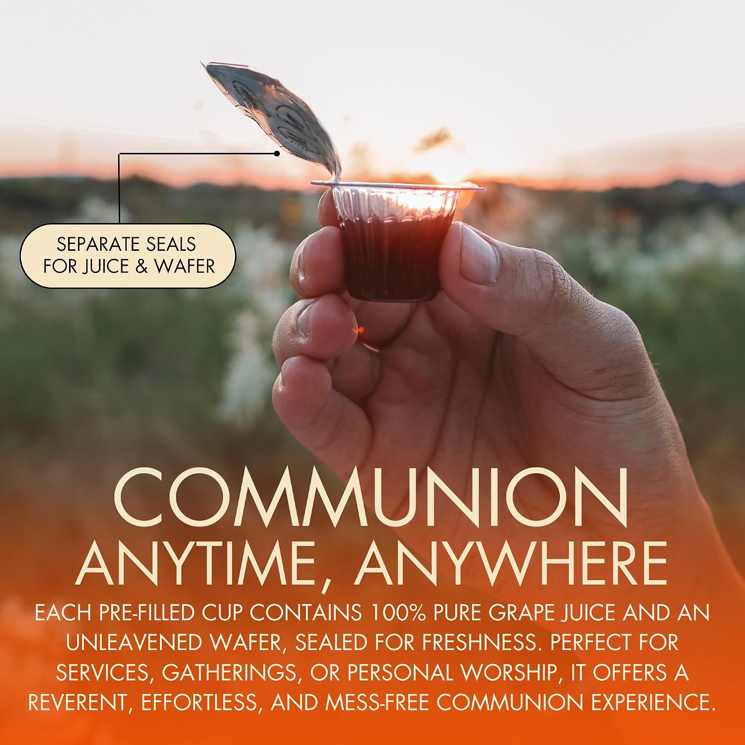Miracle Meal Prefilled Communion Cups & Wafer Set, Box of 250 Traditional