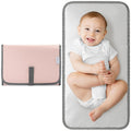 Baby Changing Pad Compact Size - Waterproof Diaper Changing Mat with Cushioned Pillow - Soft & Lightweight, Foldable