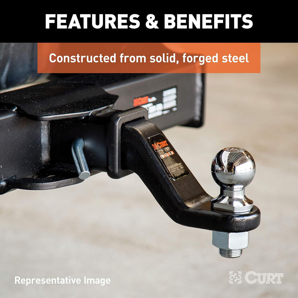 Manufacturing 45340 2" Forged Ball Mount with 1-1/4" Ball Hole