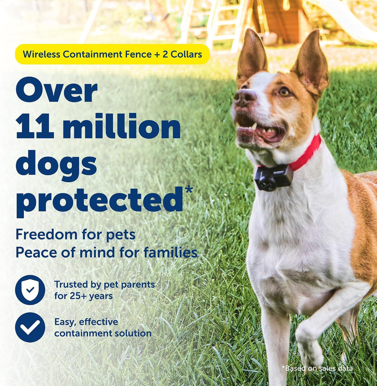 Wireless Fence Pet Containment System, 2 Dogs, Up to 1/2 Acre