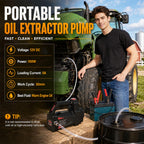 FACFUEL Oil Transfer Pump 12V 100W, Engine Oil Extractor Pump