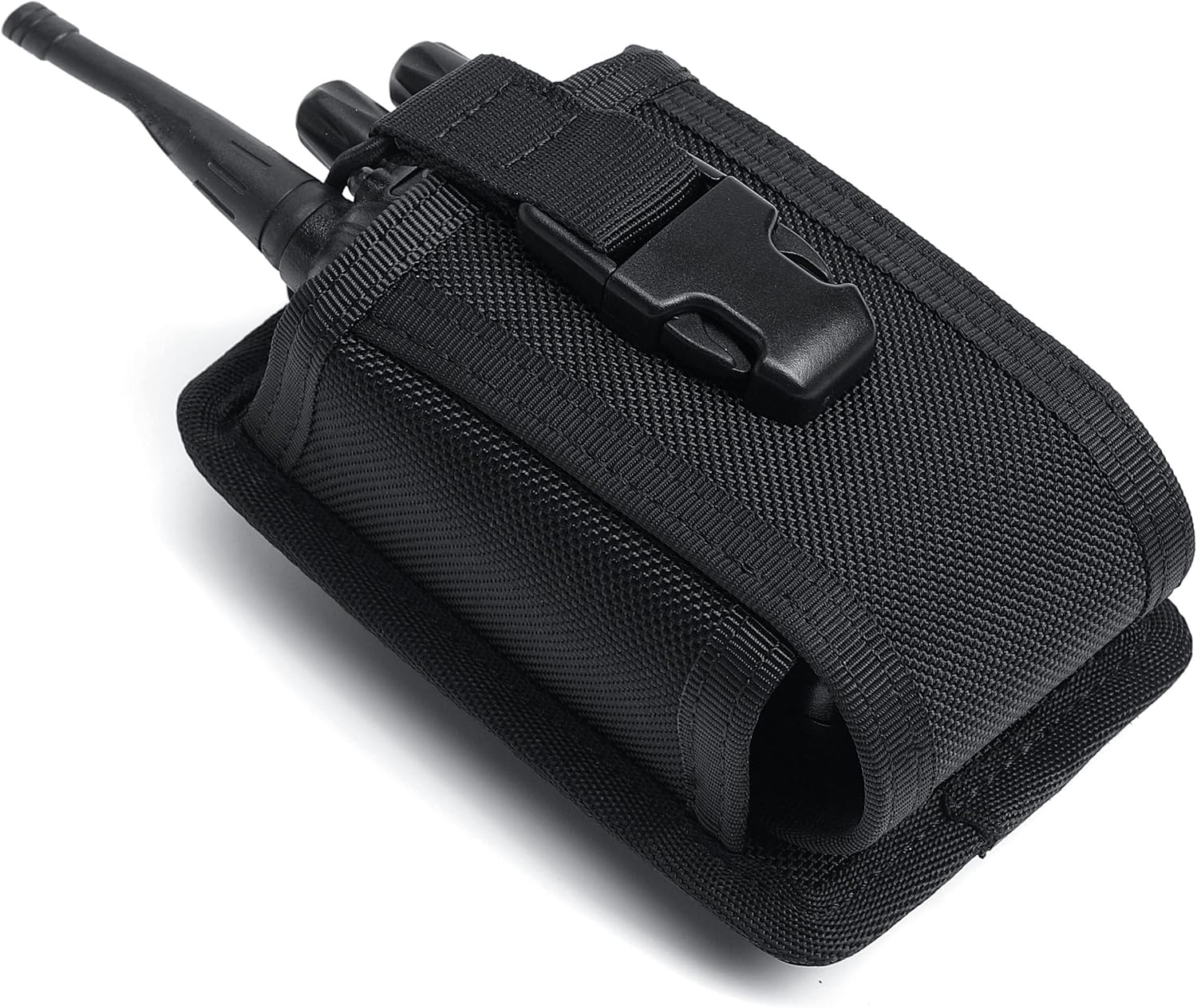 Universal Radio Holster Two Ways Radio Holder Walkie Talkies Pouch Tactical Nylon Case with MOLLE Strap Duty Belt