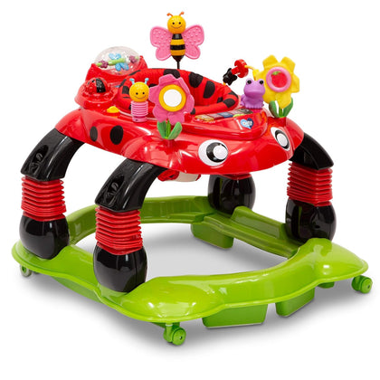 Lil Play Station 4-in-1 Activity Walker - Rocker, Activity Center, Bouncer, Walker - Adjustable Seat Height - Fun