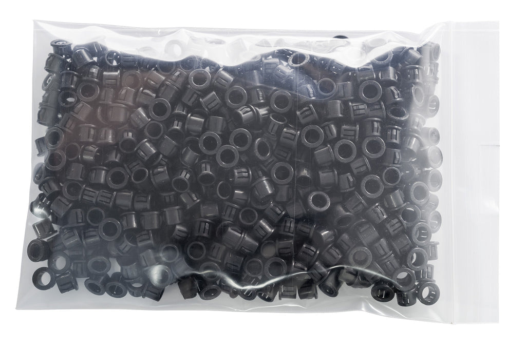 500 PCS HEYCO #2043 SB 437-5 BLACK SNAP BUSHING, for 7/16" Hole, Cable Mounting & Accessories, UL Recognized Component