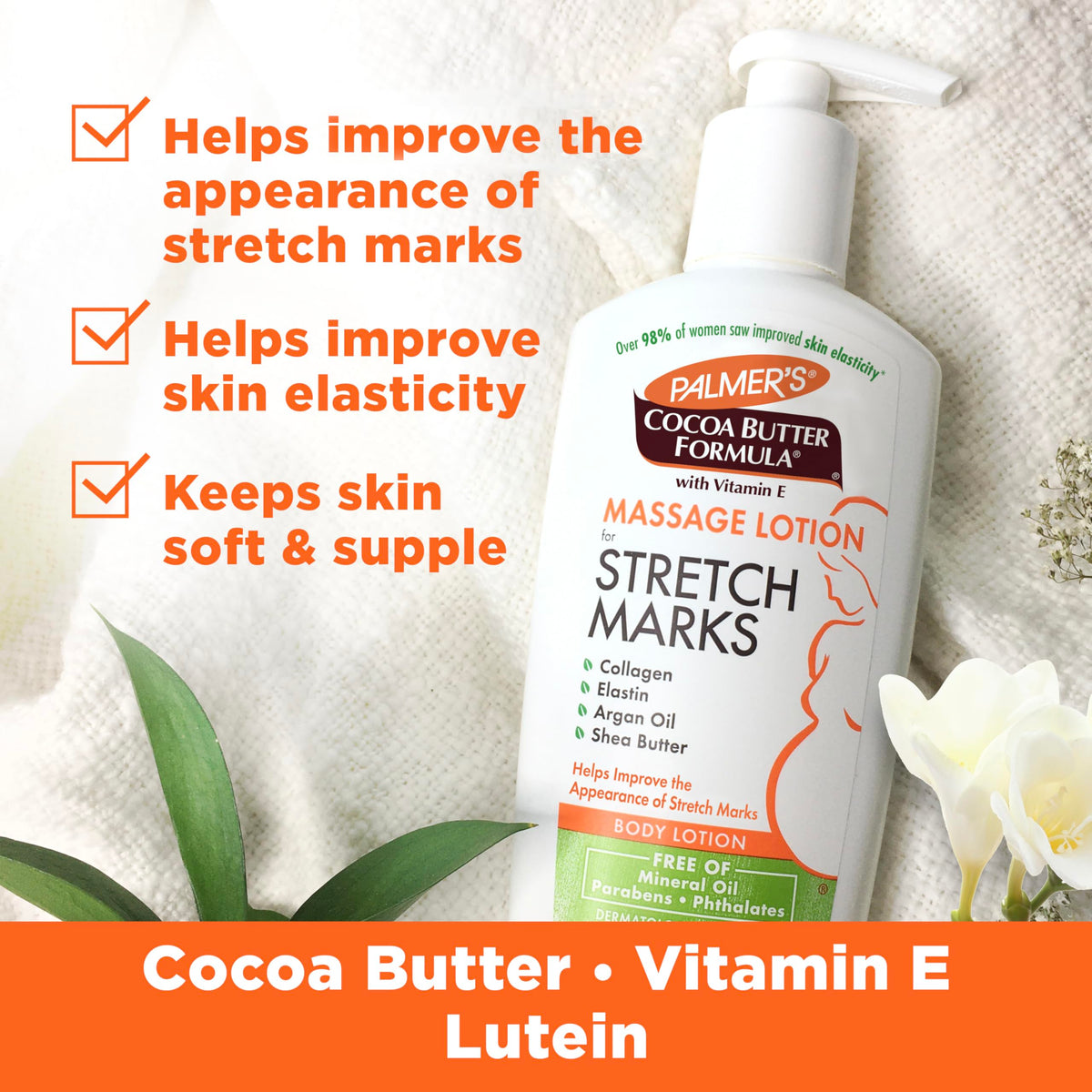 Stretch Marks Body Lotion for Pregnancy & Weight Changes (8.5 Oz)