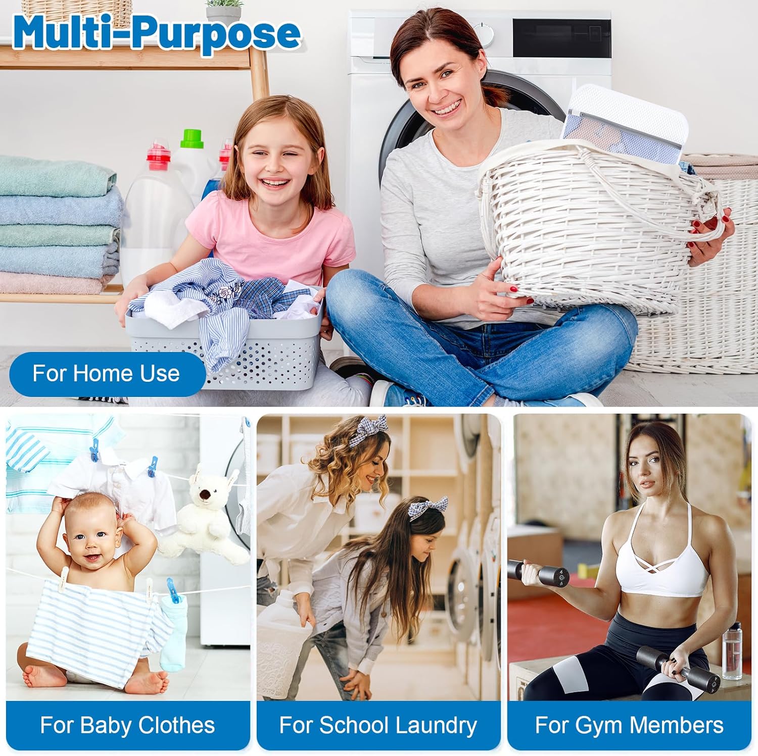 6-Pack Durable Honeycomb Mesh Laundry Bags for Delicates, 12 x 16 Inches | 120gsm Honeycomb Mesh, Sturdy Zipper