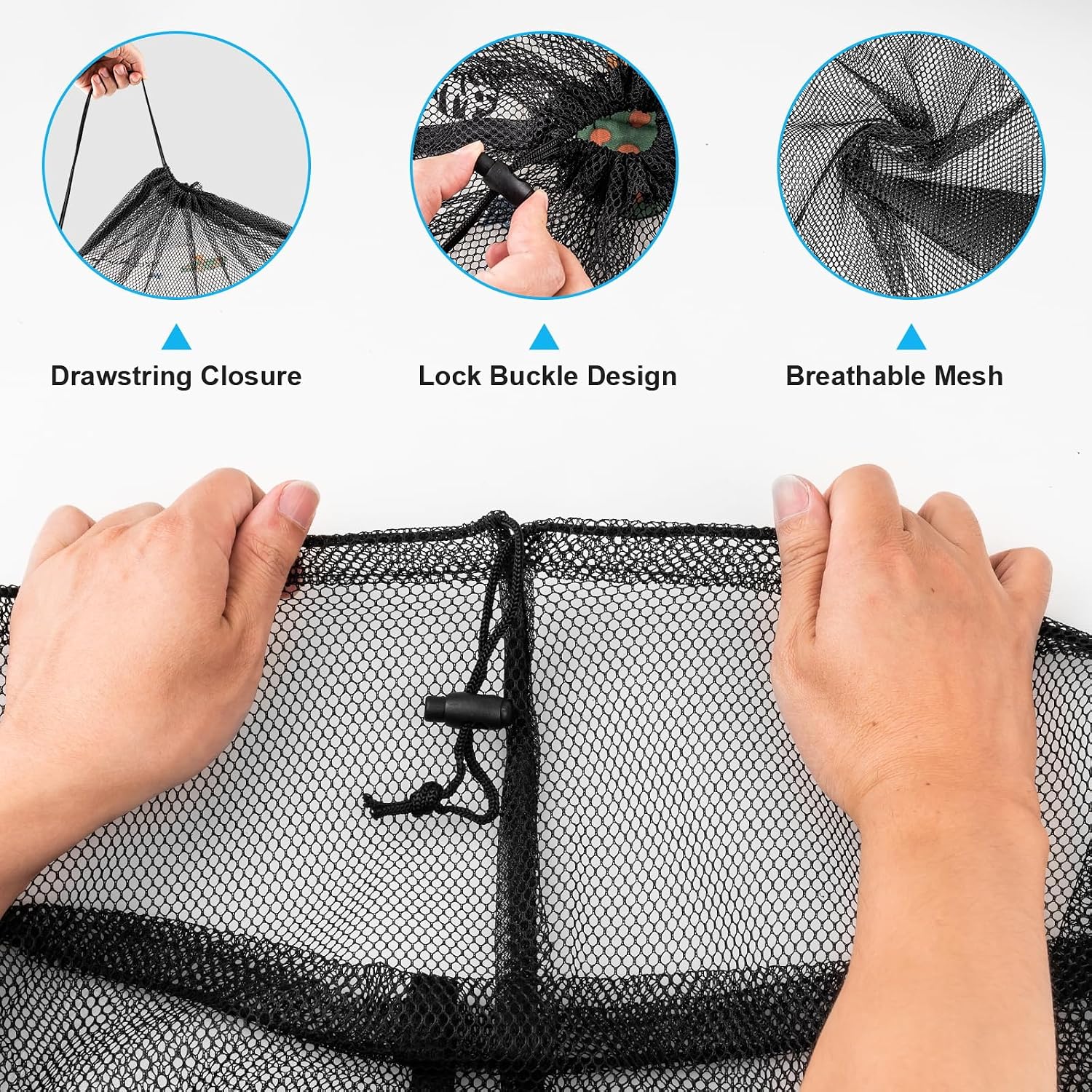 Large Mesh Laundry Bags: 2 Pack 24" x 36" Heavy Duty | Soft Breathable, Machine Washable