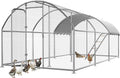 23.2x9.8 FT Extra Large Metal Chicken Coop, Walk-in Poultry Run Pen