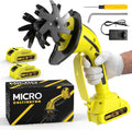 Cordless Tiller Cultivator, 235RPM Electric Hand Tiller with 2×2.0Ah Batteries, 4" Tilling Width & Depth, Powerful