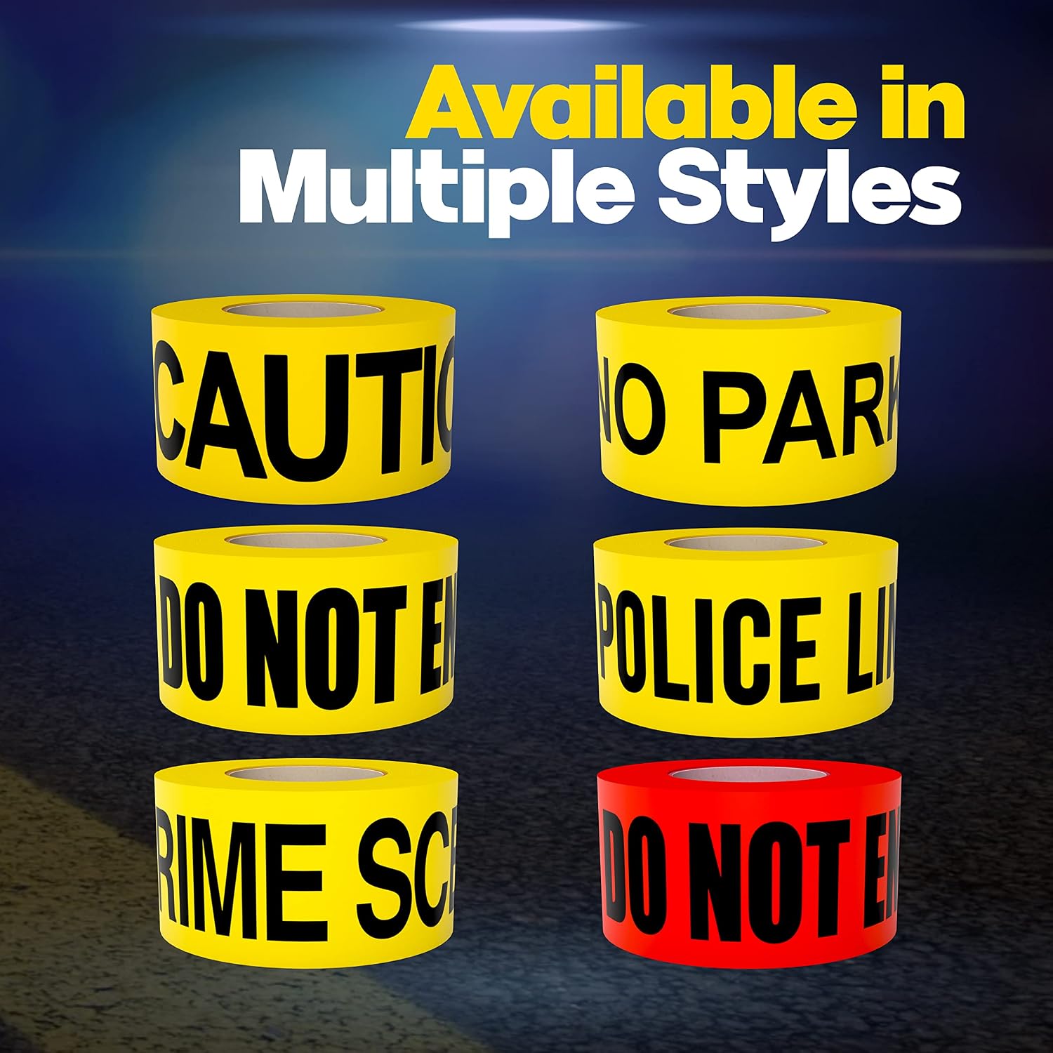 Danger Do Not Enter & Premium Yellow Caution & Do Not Enter Barricade Tape 3 in X 1000 ft. 3 in. Wide for Maximum