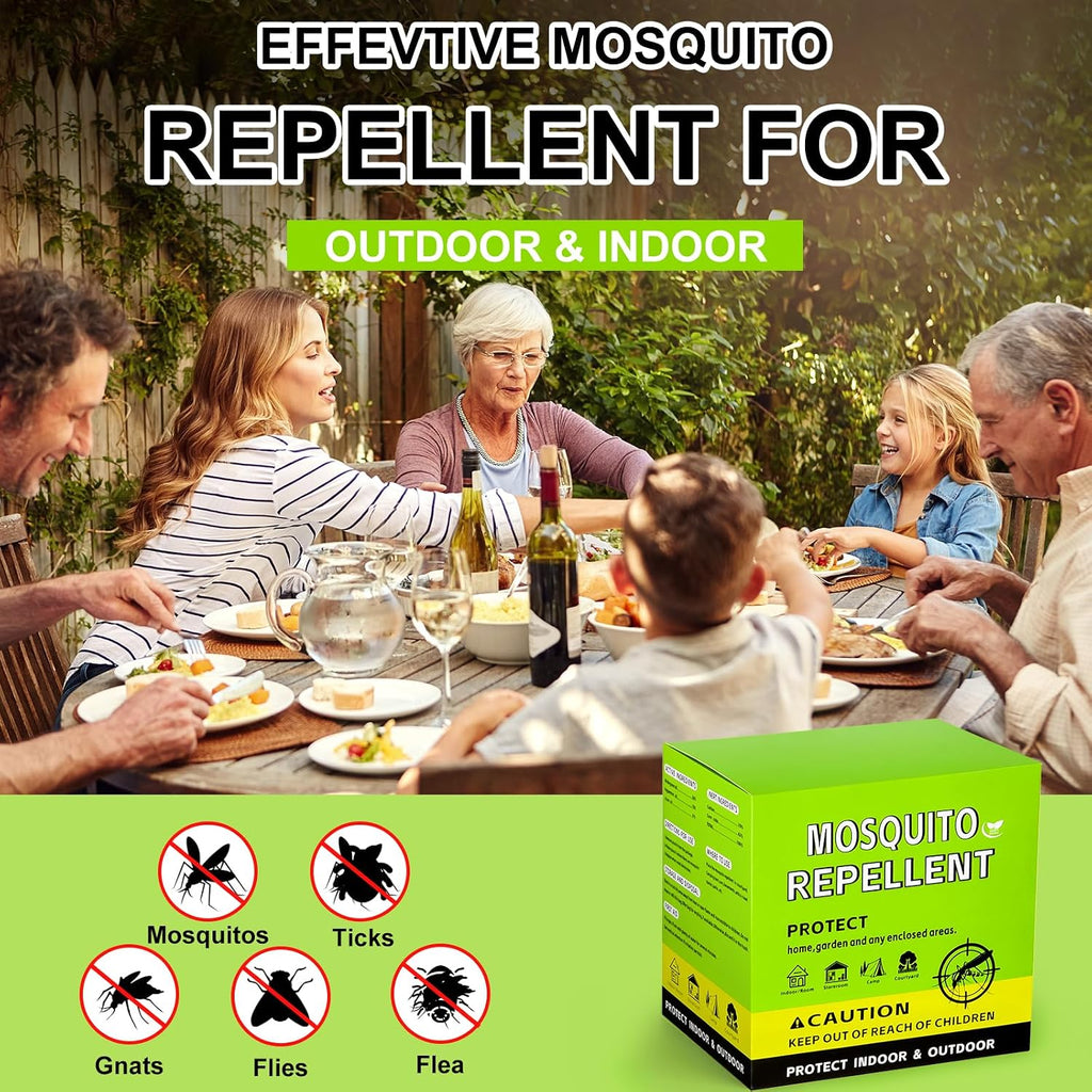 Mosquito Repellent Outdoor Patio, Mosquito Control Indoor, Mosquito Deterrent for Yard/Camping/Home/Travel 12-Pack