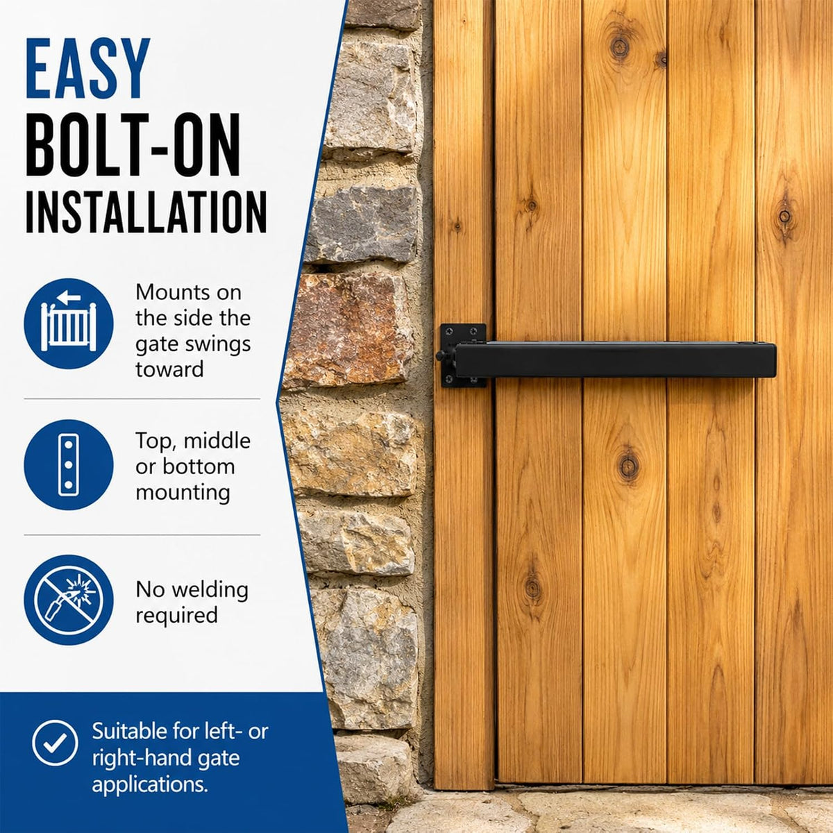 TB175 Outdoor Hydraulic Gate Closer with Adjustable Speed Function, Designed for Automatic Door Closure in Settings Such as Pools, Gardens, or Restricted Areas.