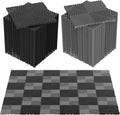 48Pcs Garage Floor Tiles Interlocking Mat Black/Gray Mashup
