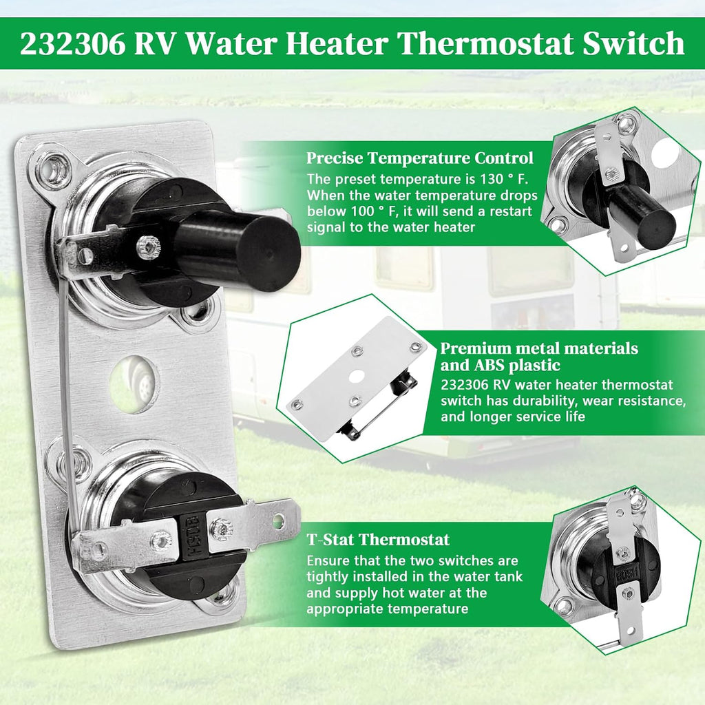 232306 RV Water Heater Thermostat Switch Compatible with Suburban 120V