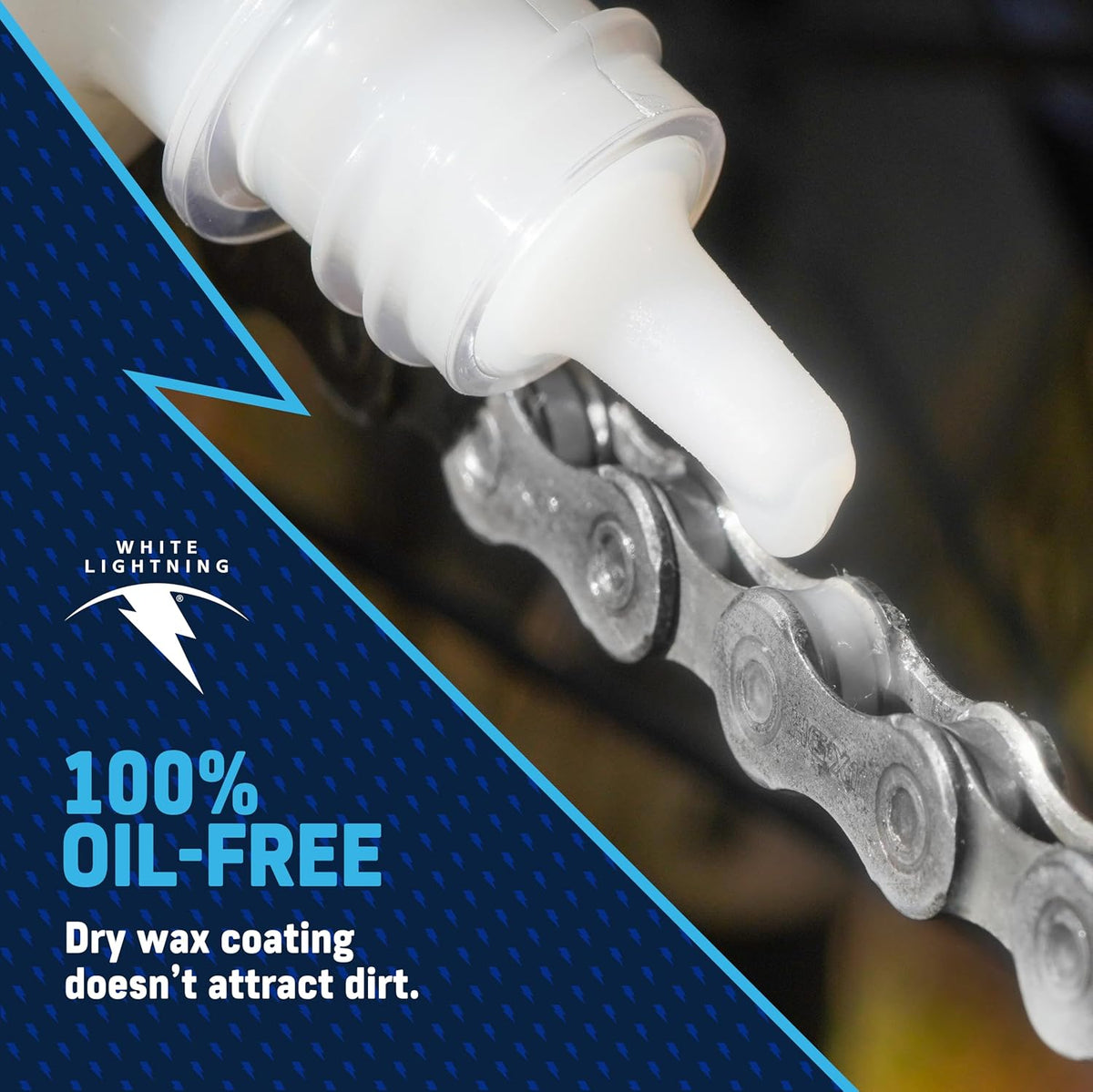 White Lightning Clean Ride Self-Cleaning Wax Chain Lubricant 8 fl oz