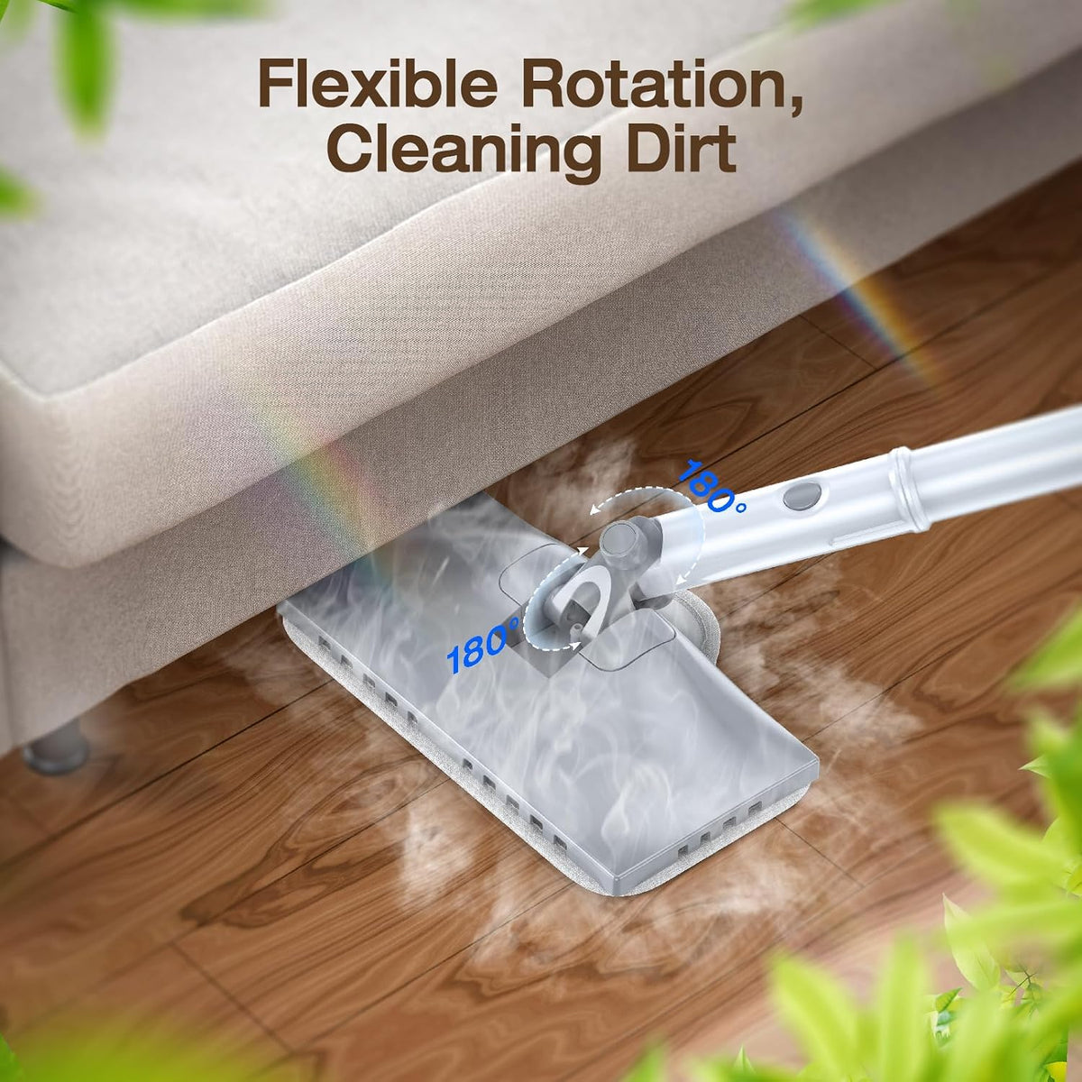 Steam Cleaner, Detachable 10-in-1 Handheld Steam Mop for Multi-Surface | Quick 10s Heat, 350ml Water Tank and 2-Level