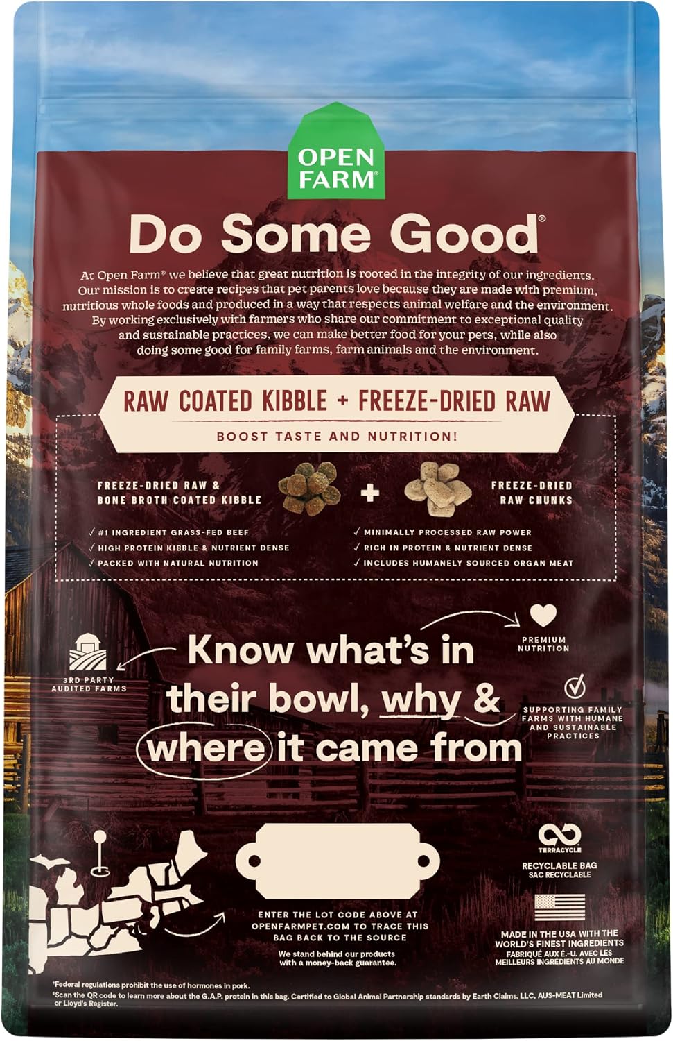 RawMix Ancient Grains Dry Dog Food, Front Range Kibble, 3.5lb Bag