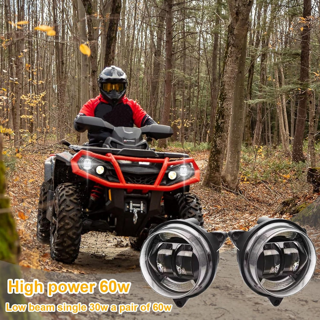 LED Headlights for Can-Am Outlander 500 650 800 850 1000 STD XT 2012-2022