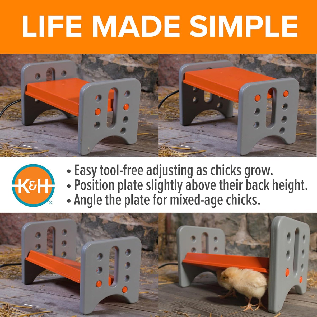 K&H Brooder Plate, Thermo-Poultry Brooder, Safety Listed, Small 25 Watts