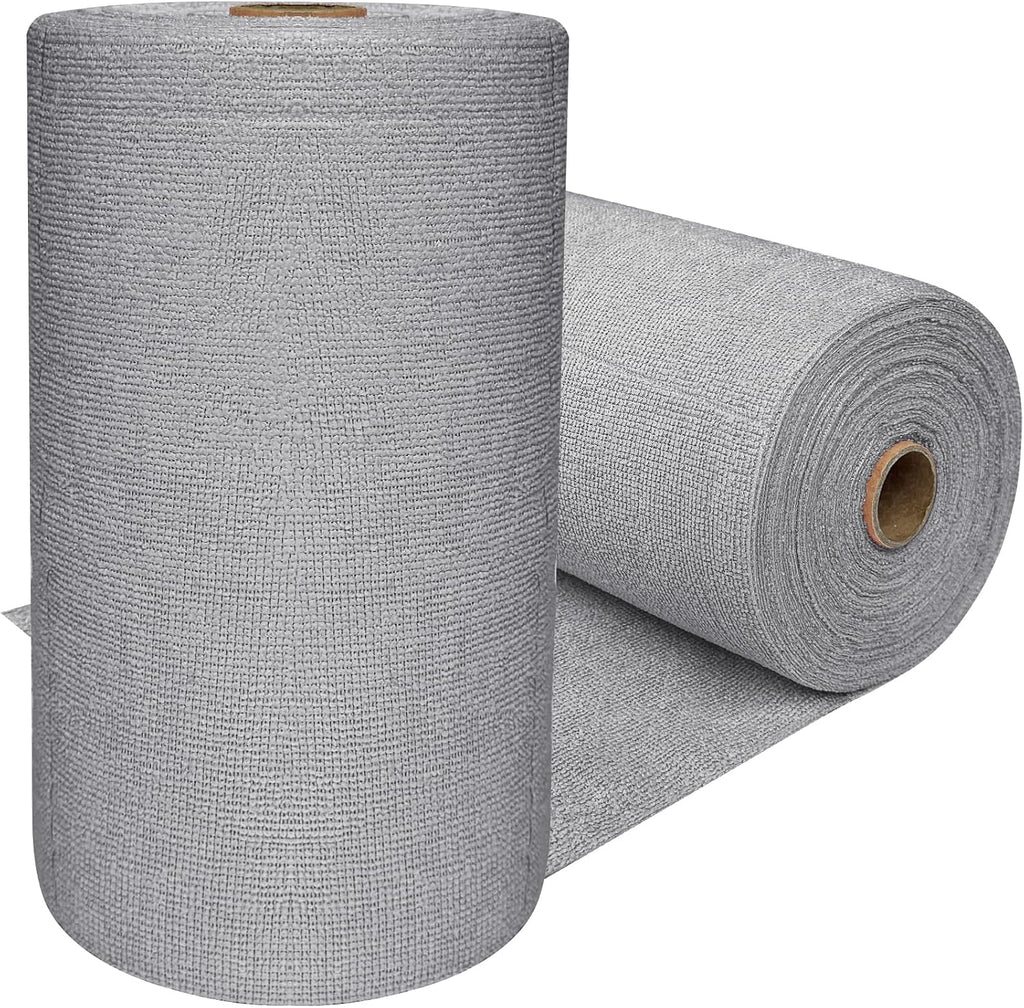 75 Pack Microfiber Cleaning Cloth Roll,Reusable Tear Away Towels,Washable Ultra Absorbent Cleaning Rags for
