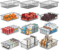 12 Pack Extra Large Wire Storage Baskets, Pantry Organization for Cabinets, Metal Basket Kitchen, Garage