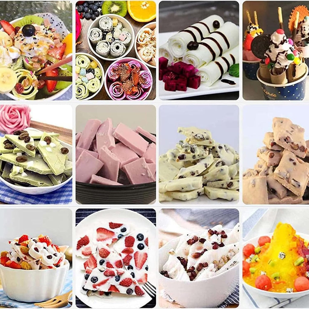 220v Fried ice cream roll machine, commercial stainless steel rolled ice cream machine