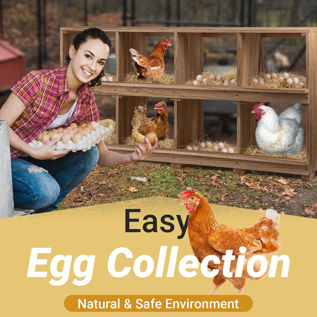 Nesting Boxes for Chickens 8 Compartment