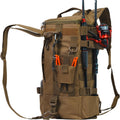 Small Fishing Bag Tackle Backpack with Rod Holder Lightweight Backpack for Fishing Hiking Kayaking Outdoor Gear
