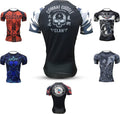 BJJ Rash Guards Grappling MMA Jiu Jitsu No Gi UFC Shirt Fight Wear, Short Sleeves