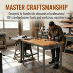 60 Inch Adjustable Workbench for Garage Workshop 29.5-38.6 Inches