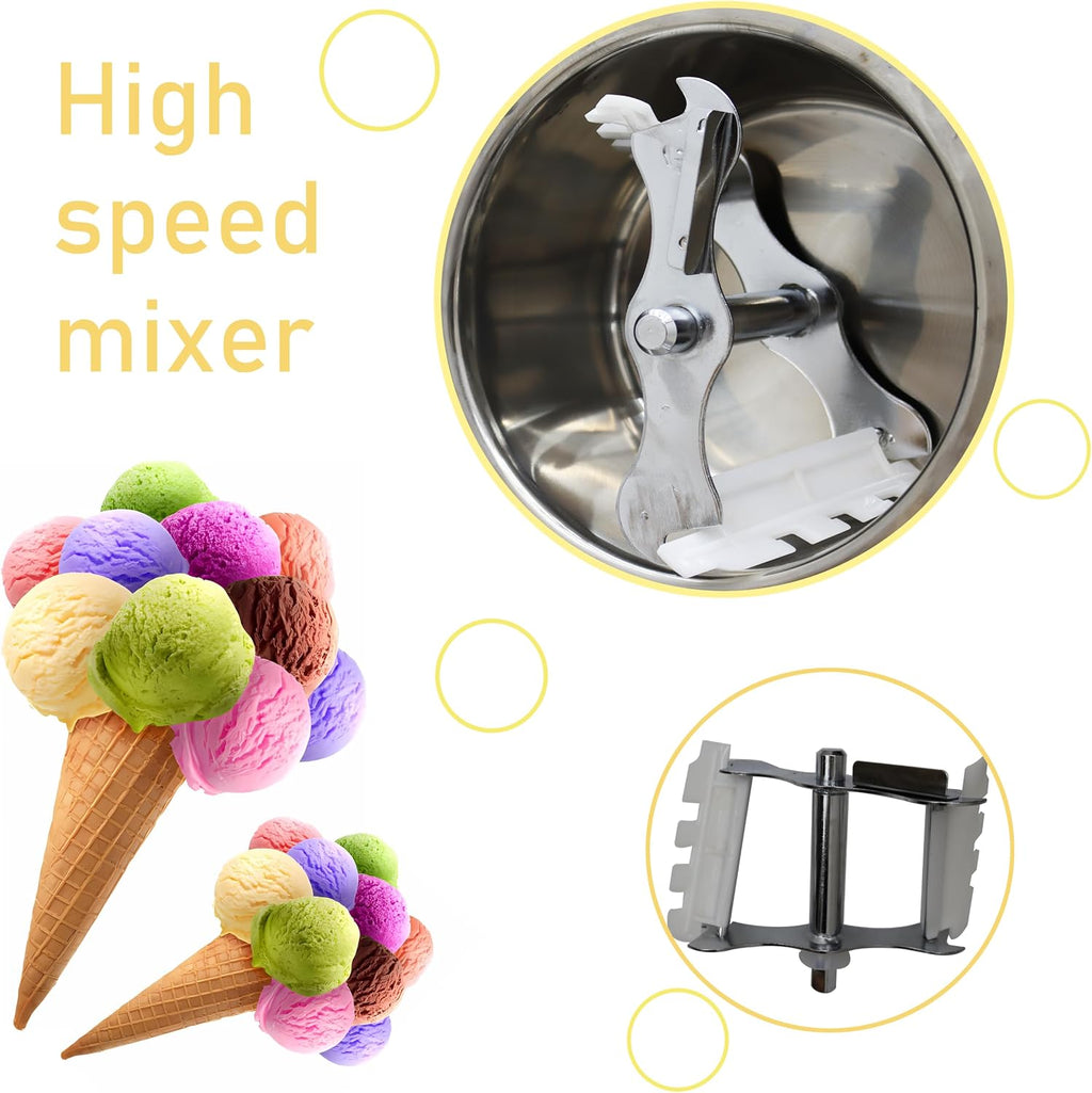 Desktop Hard Ice Cream Machine Commercial Fully Automatic High Yield