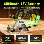 Bonadget Upgrated 144000mWh Replacement for Ryobi 18V Battery 2Pack