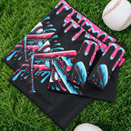 12 Pcs Baseball Cooling Towels Baseball Drip (Black)
