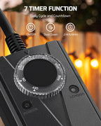 Dusk to Dawn Light Timer,2-Prong Grounded Outlet